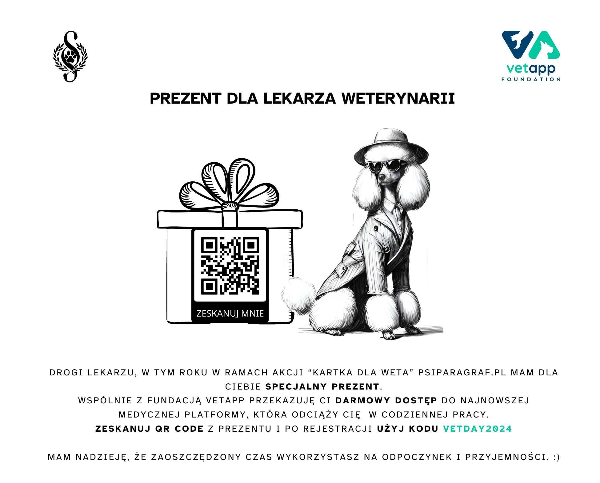 Fundacja VetApp po raz pierwszy wzięła udział w akcji „Kartka dla Weta” organizowanej przez Psi Paragraf i Psie Sucharki.